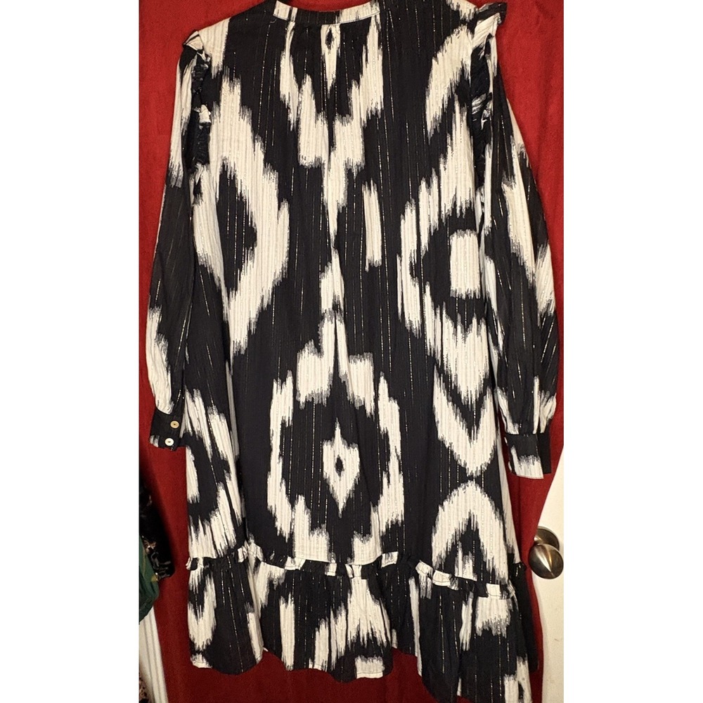 Maurices Women's Black & White Long Sleeve Dress, Sz XL CB#53 - Picture 8 of 10